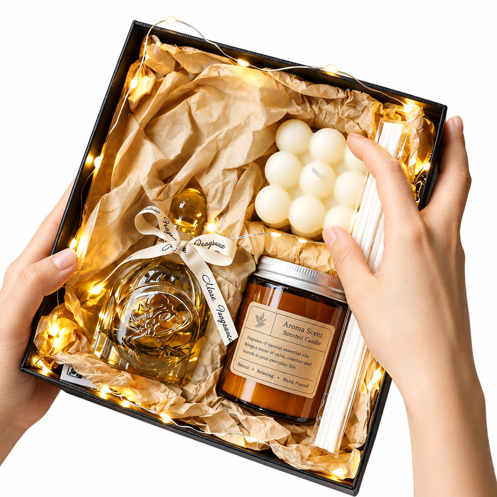 Premium Scented Candle Gift Box High-End Atmosphere Fragrance Long-Lasting Indoor Fragrance Wedding Souvenir Gift
