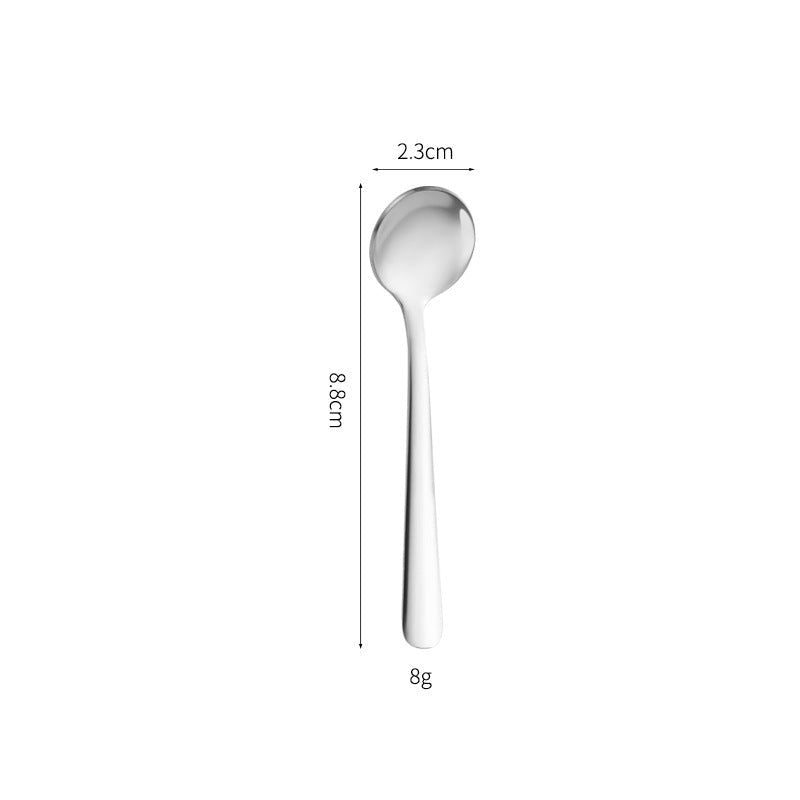 24Pcs 304 Stainless Steel Mini Special Small Spoon 9cm Short Handle Seasoning Spoon Salt Spoon Medicinal Powder Seasoning Spoon Spoon Coffee Spoon