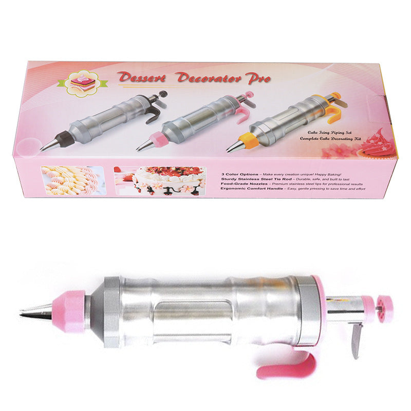 Amazon popular cream decorating gun hand pressure cookie biscuit gun decorating suit DIY baking tools cream gun