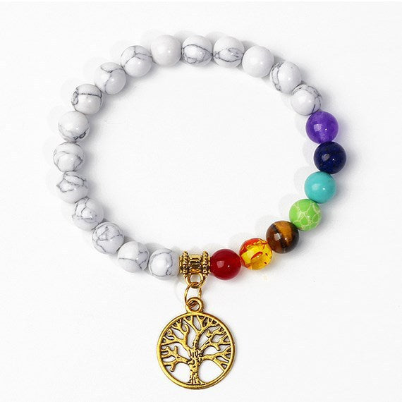 8mm black stone volcanic stone tag life tree shining stone lapis lazuli yellow tiger eye stone yoga bracelet supply d32