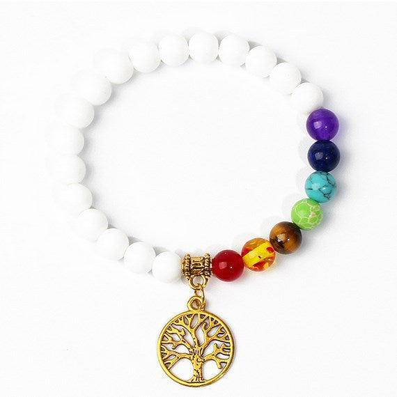 8mm black stone volcanic stone tag life tree shining stone lapis lazuli yellow tiger eye stone yoga bracelet supply d32