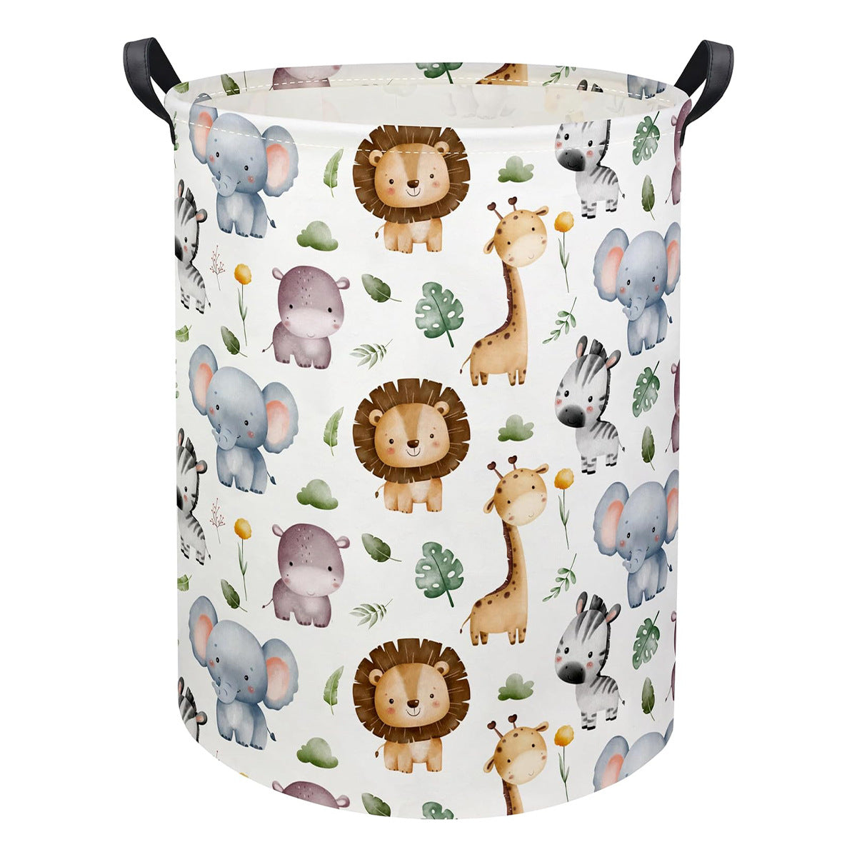 Amazon Temu Cross-Border Floral Laundry Basket Oxford Cloth 600 Toy Storage Bucket Packaging Size 27*28*4