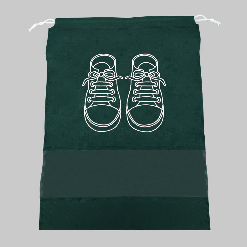 In-Stock Non-Woven Fabric Shoe Storage Bags, Shoe Storage Drawstring Dust-Proof Bags with Zipper
