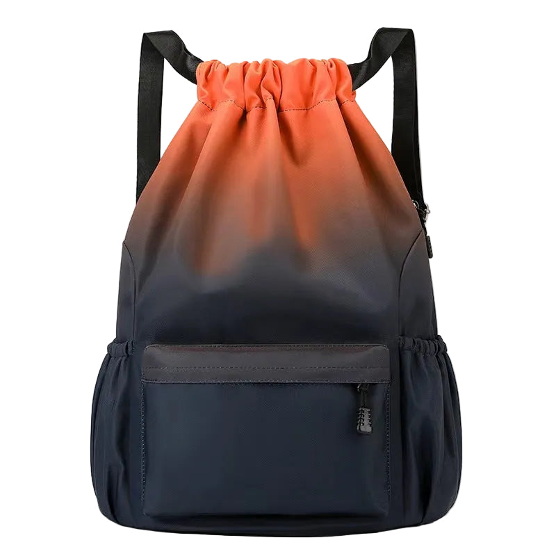 Casual  Lightweight Drawstring Backpack Large Capacity Hiking Travel Bag Waterproof Bag Drawstring Pocket
