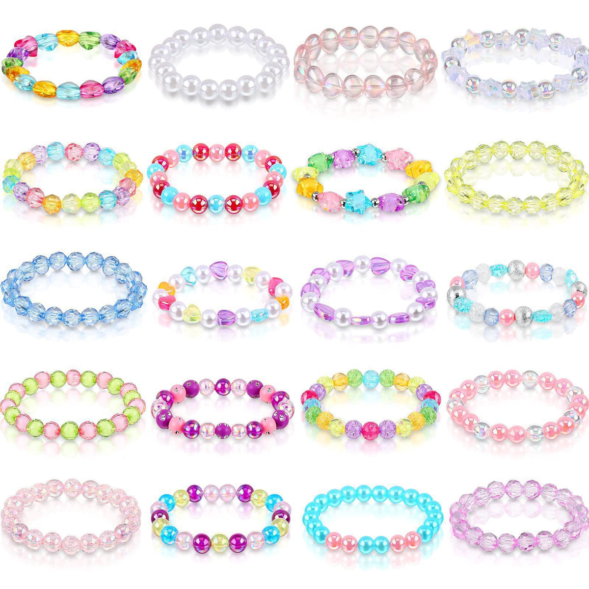 Mixed-Color Beaded Seed Bead Set Children's  Jewelry DIY Letter Friendship Bracelet