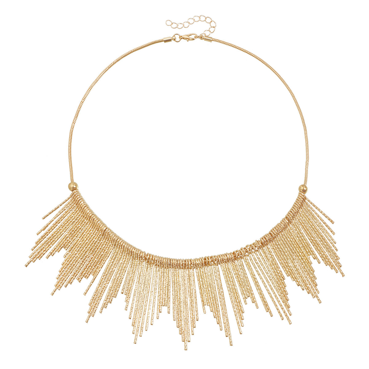 European and American Cross-Border Jewelry, Accessible Luxury, Metallic Texture, Short Necklace, Tassel Style, Sexy Shiny Halter Necklace