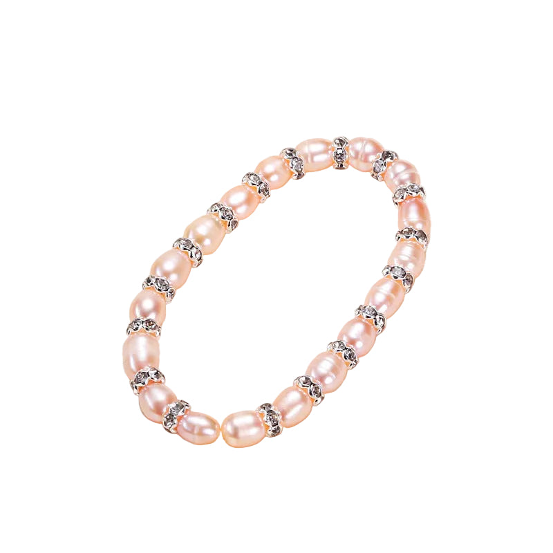 Children's Bracelet Female Princess Beaded Cartoon Children Girl Baby  Student Freshwater Pearl Accessories