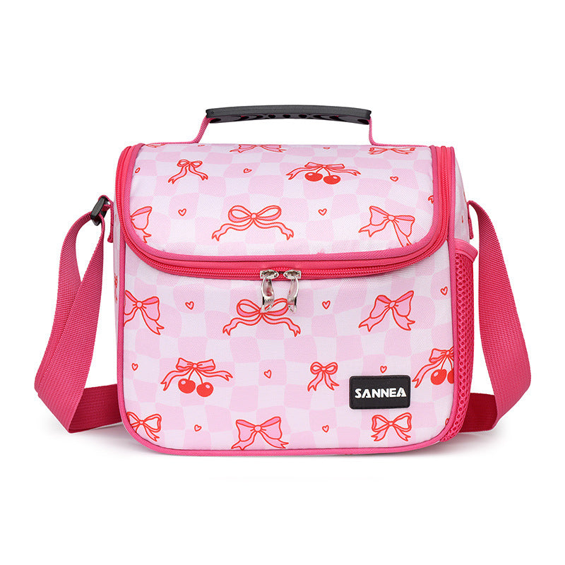 Sanne New Model Children's 8L Insulated Bag Student Lunch Box Bag Cross-Border Oxford Cloth Ice Pack in Stock