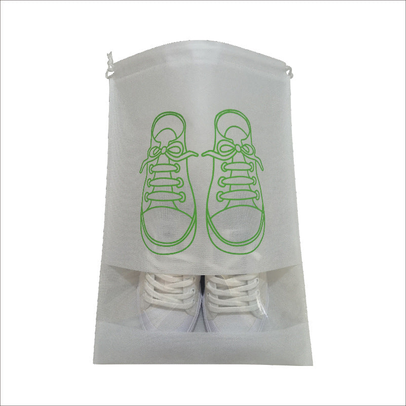In-Stock Non-Woven Fabric Shoe Storage Bags, Shoe Storage Drawstring Dust-Proof Bags with Zipper