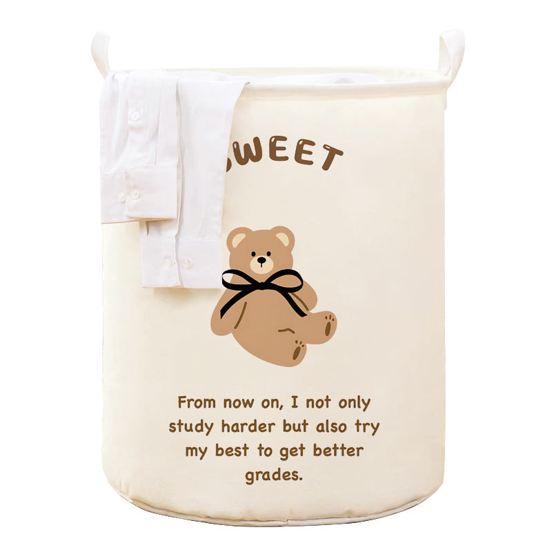 Large Cotton and Linen Dirty Laundry Basket for Home Use, Foldable Trendy Dirty Laundry Basket for Bathroom and Dormitory, Laundry Storage Bin for Dirty Clothes