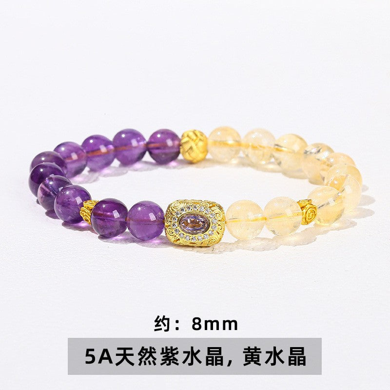 Jingdong Jewelry Natural Crystal Bracelet Jade New Chinese Style Fresh Tassel Bracelet for Girls and Best Friends Agate Bracelet