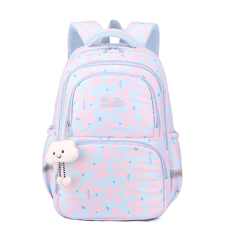 New Casual Primary School Student Bag Large Capacity Backpack Korean Version High School Student Bag Junior High School Student Backpack Female