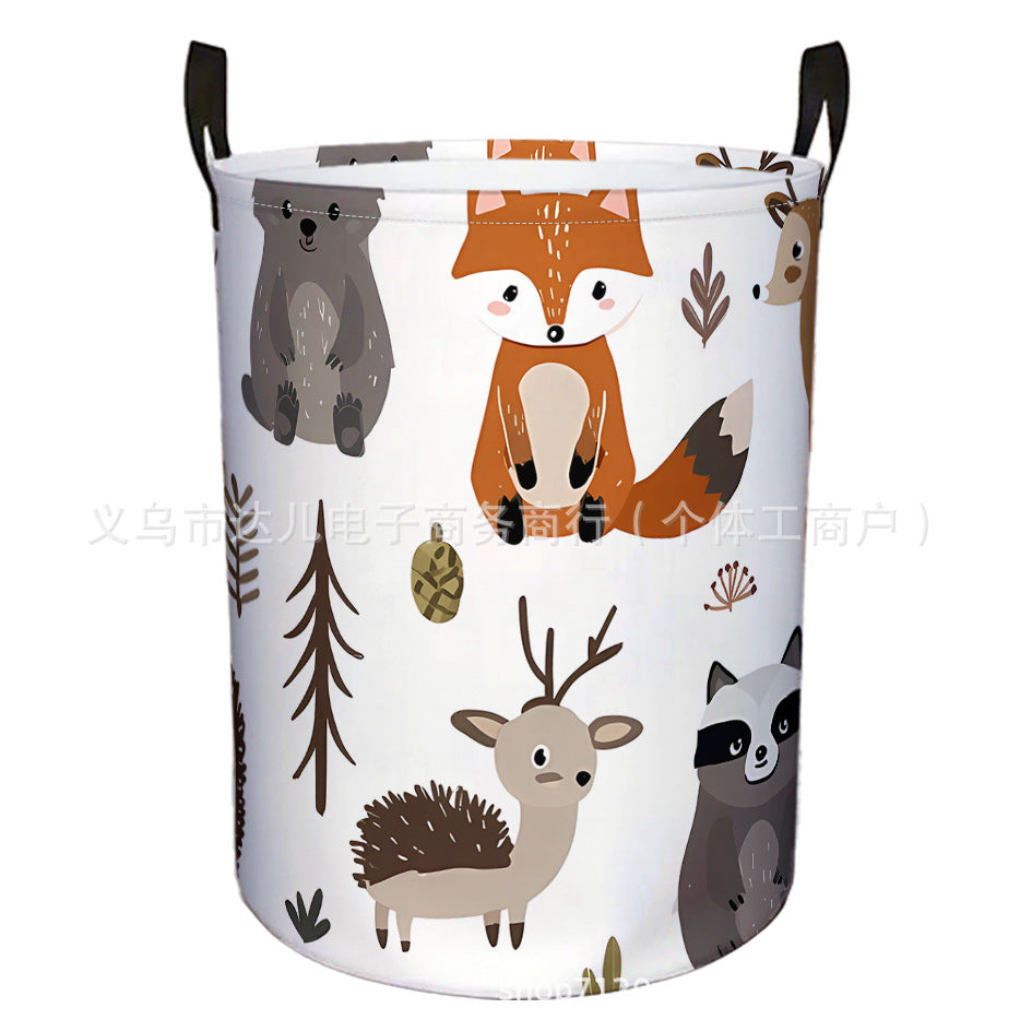 Amazon's Best-Selling Cross-Border Product, Four-Season Dirty Laundry Basket for Home and Dormitory, Foldable Round Dirty Laundry Basket, Large Storage Basket