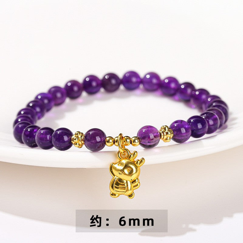 Jingdong Jewelry Natural Crystal Bracelet Jade New Chinese Style Fresh Tassel Bracelet for Girls and Best Friends Agate Bracelet