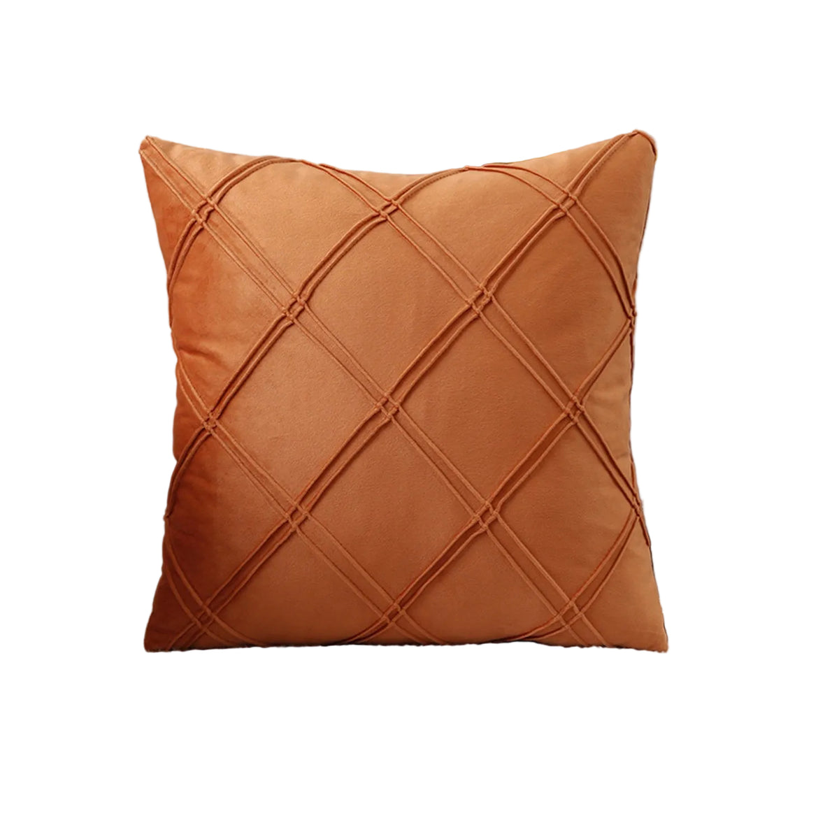 Double-Line Velvet Throw Pillow Nordic Solid Color Dutch Velvet Sofa Cushion Plaid Pillowcase