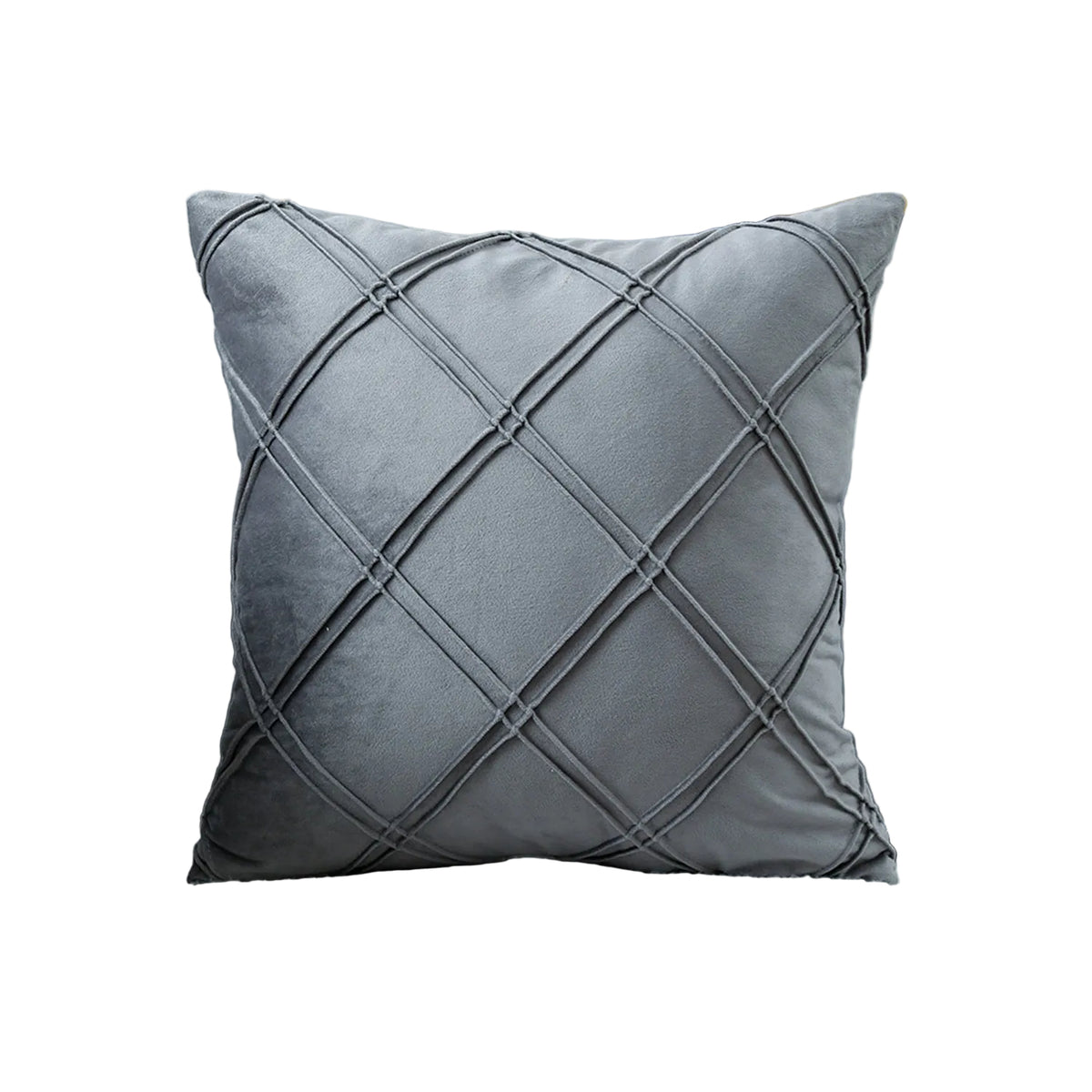 Double-Line Velvet Throw Pillow Nordic Solid Color Dutch Velvet Sofa Cushion Plaid Pillowcase