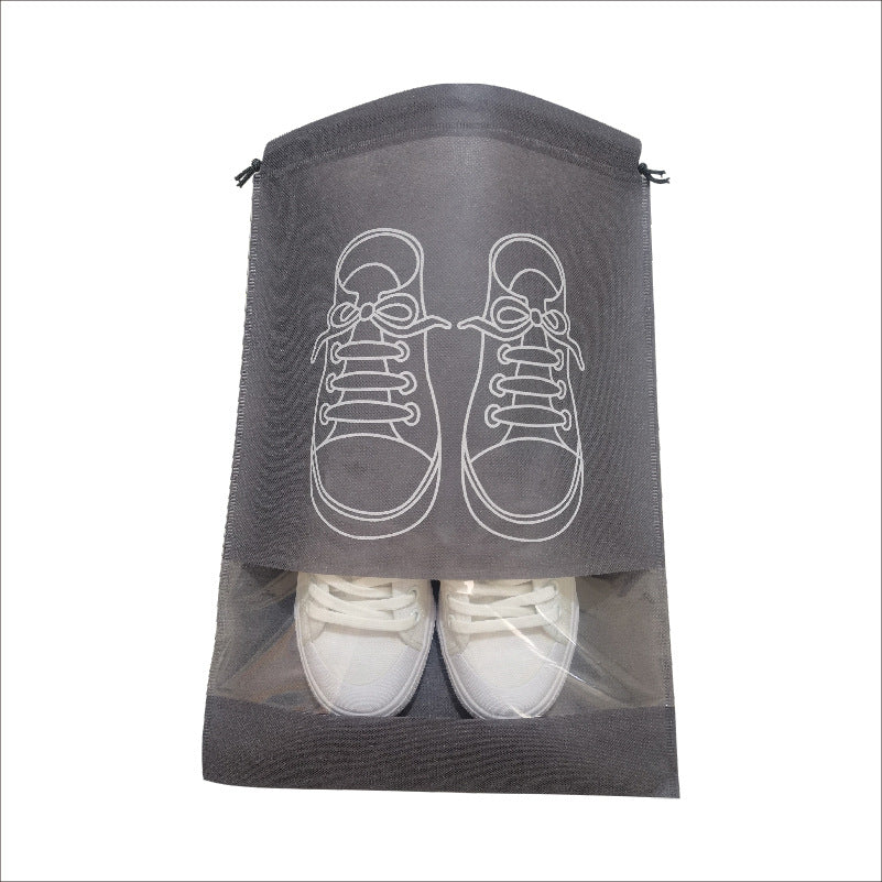 In-Stock Non-Woven Fabric Shoe Storage Bags, Shoe Storage Drawstring Dust-Proof Bags with Zipper