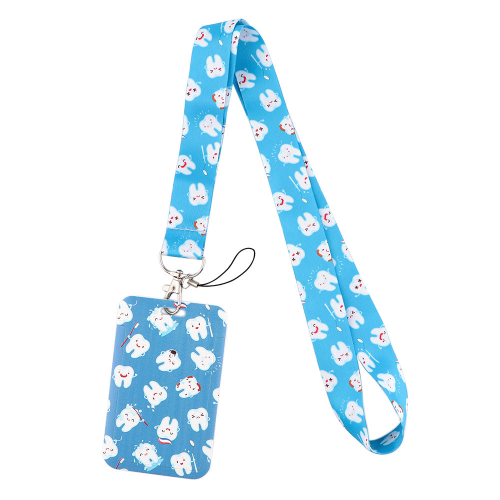 Doctor Pills Cat Mobile Phone Lanyard Card Set Combination Bus Card Factory Brand Work Medical Lanyard Campus Card Pendant