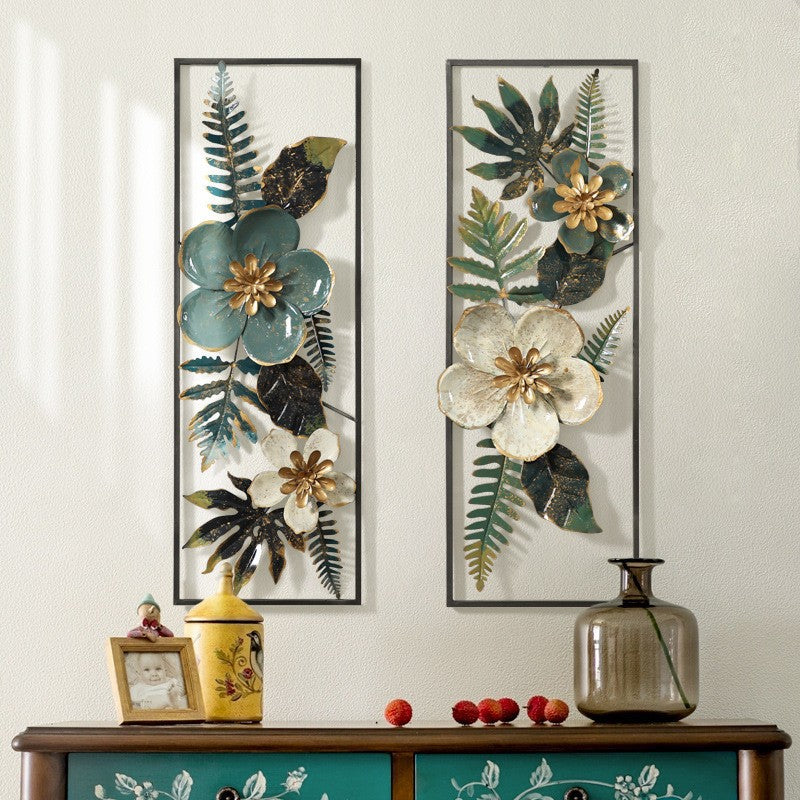 A Pair of Home Wall Hangings, Creative Iron Wall Hangings, Stereo Wall Hangings, Living Room Background Wall Decorations