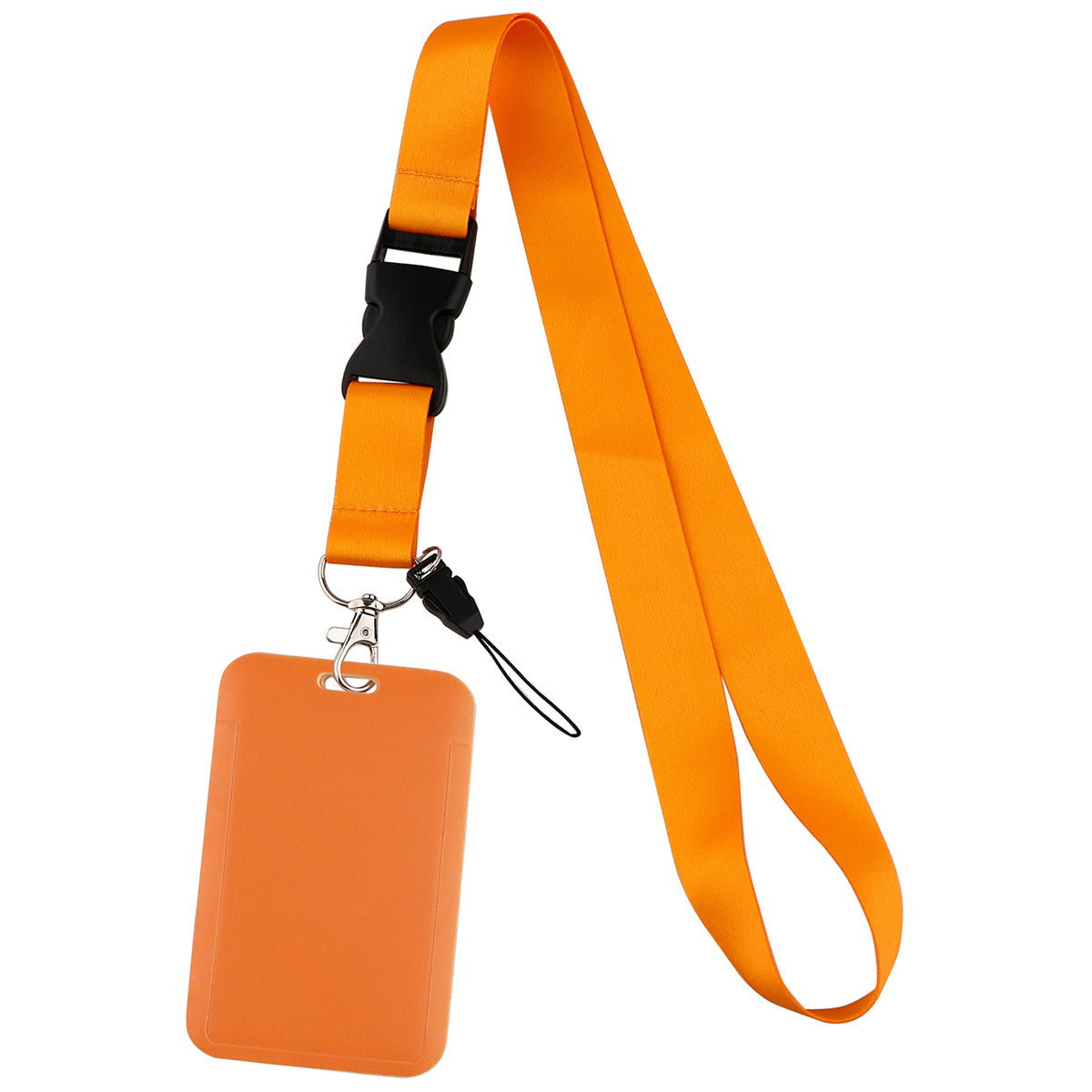 Twelve-Color Mobile Phone Lanyard, Hard-Shell Card Holder for Id, Camera, Keys, Work Badge, and Bus Pass
