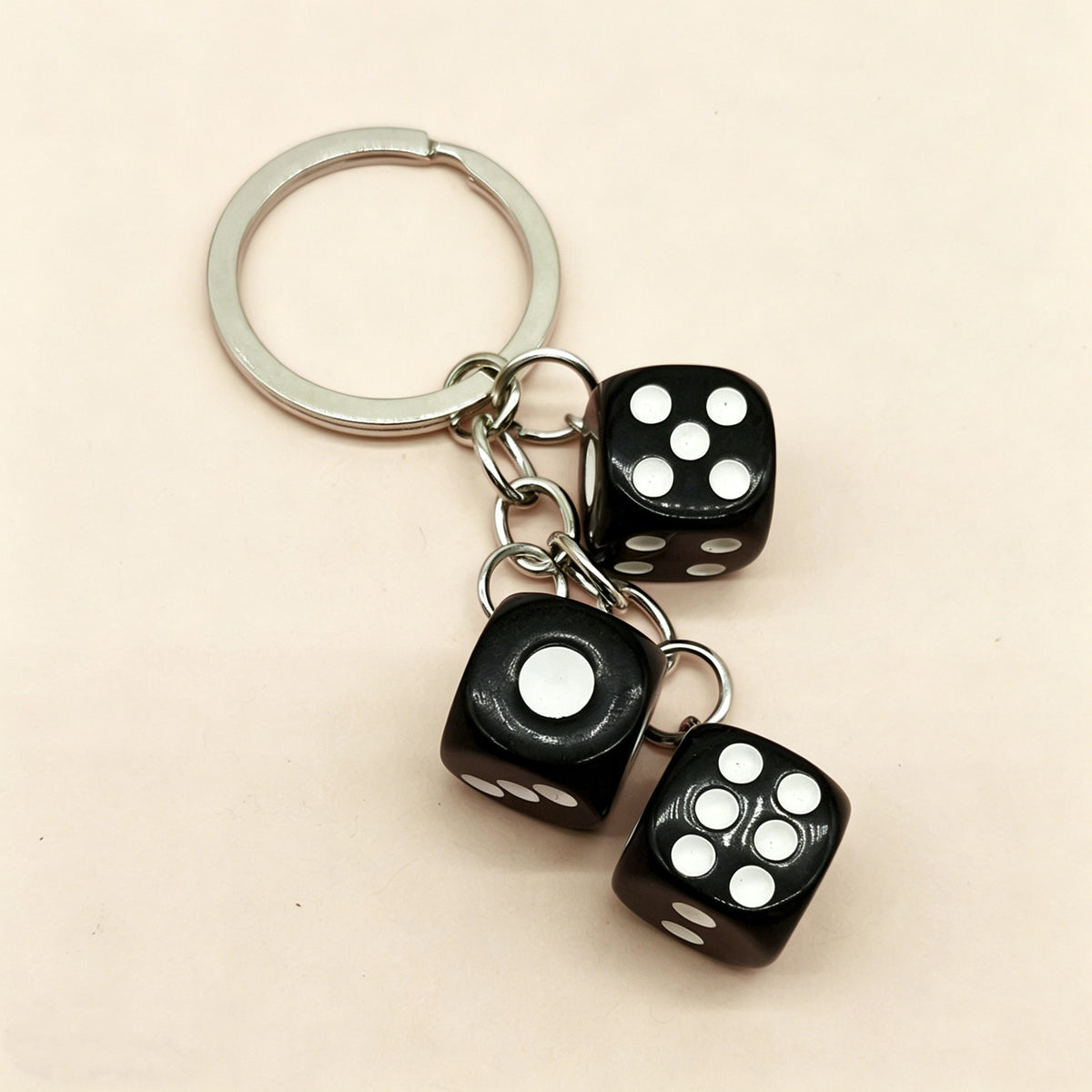 Hot-Selling Creative Plastic Dice-Shaped Keychain Pendant Bag Pants Pen Accessory Decoration DIY Parts