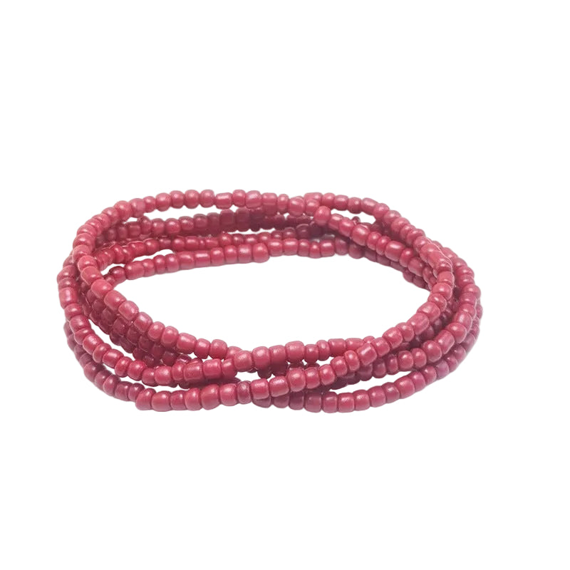 Body Chain with Glass Seed Beads, Fashionable Magic Hand Fish Pendant Accessories, Elastic Handmade Beaded Jewelry Waist Chain