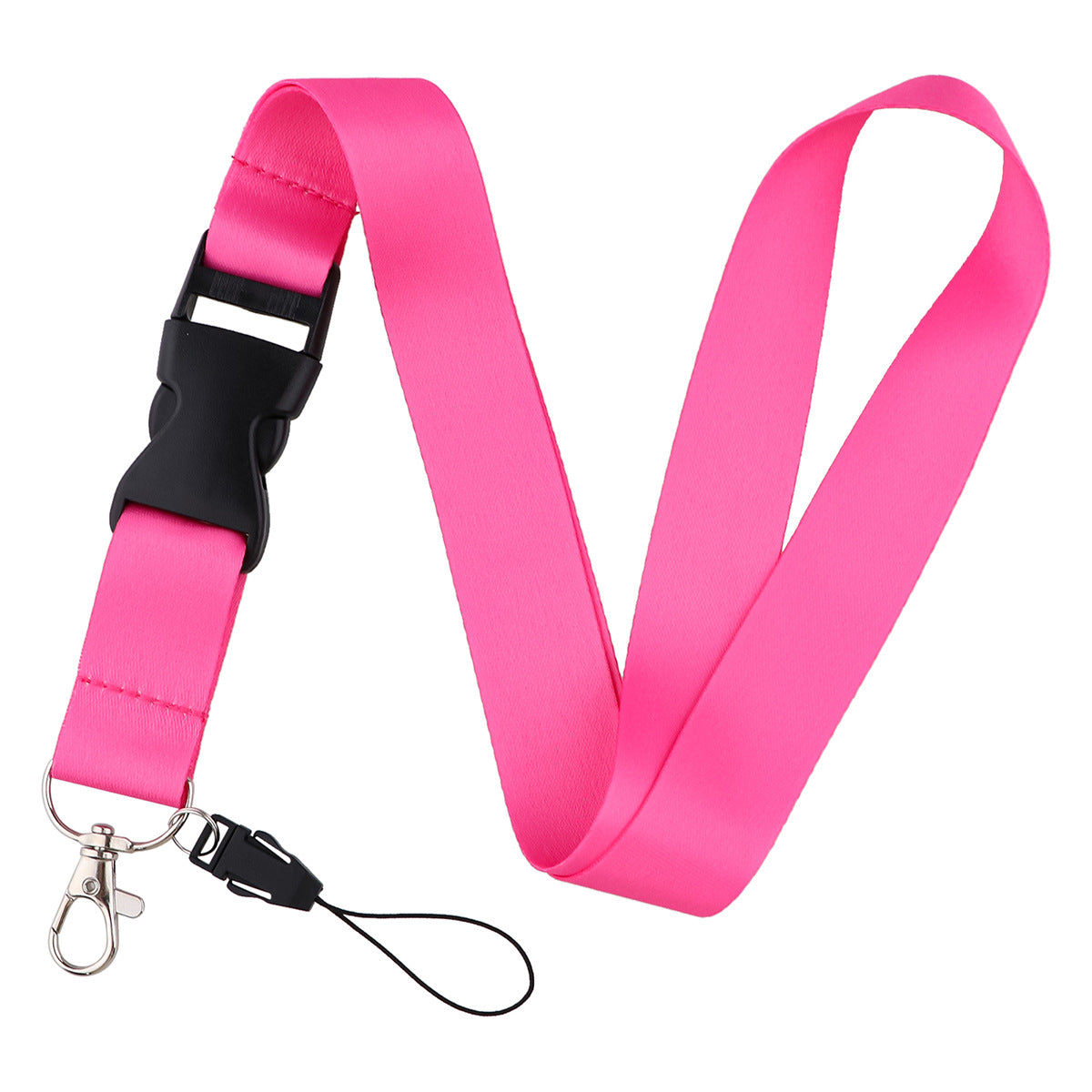 Twelve-Color Mobile Phone Lanyard, Hard-Shell Card Holder for Id, Camera, Keys, Work Badge, and Bus Pass