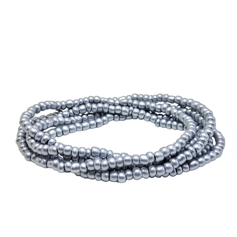 Body Chain with Glass Seed Beads, Fashionable Magic Hand Fish Pendant Accessories, Elastic Handmade Beaded Jewelry Waist Chain