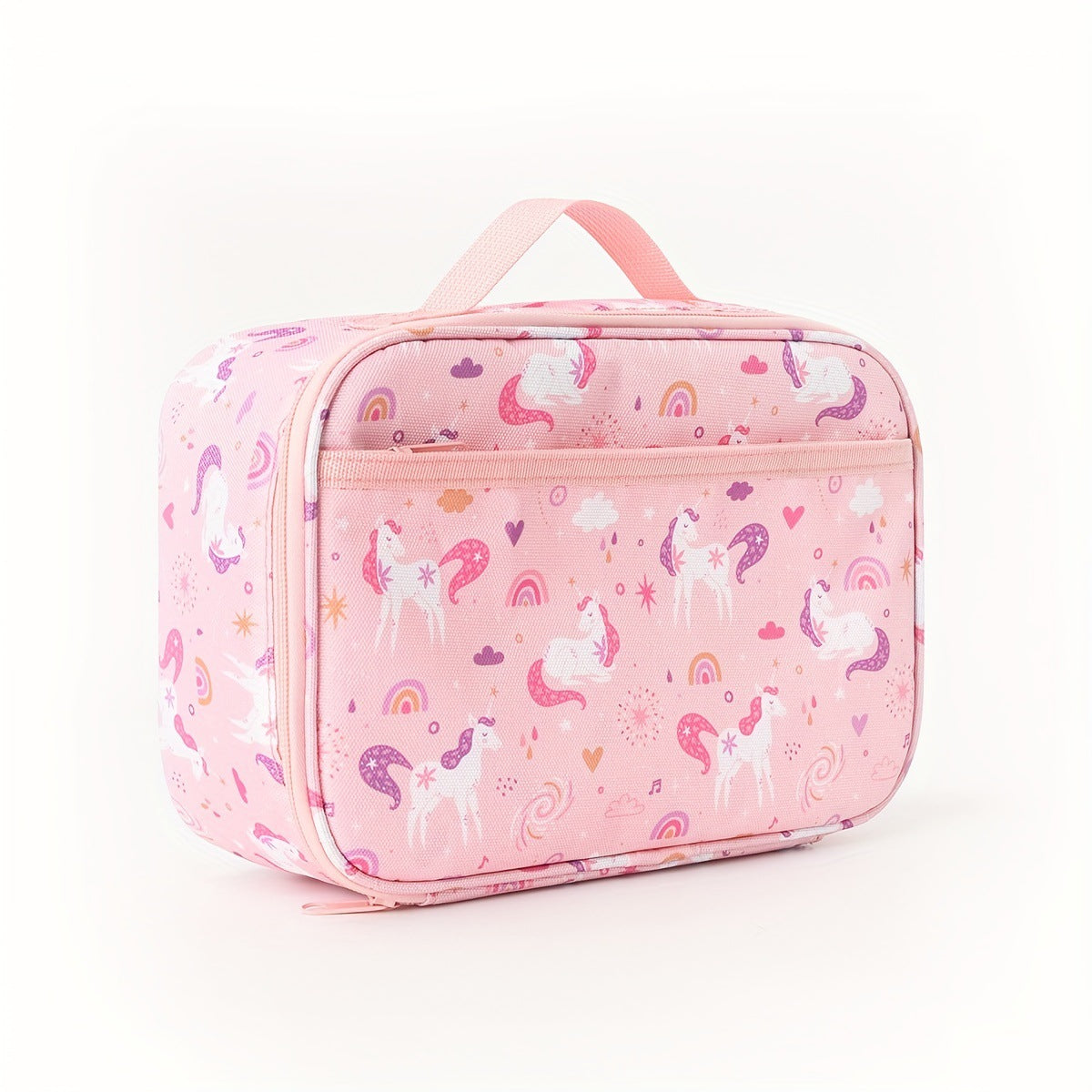 Cartoon Unicorn Shoulder Lunch Bag Children's Portable Lunch Bag Student Ice Bag Outdoor Picnic Insulation Bag