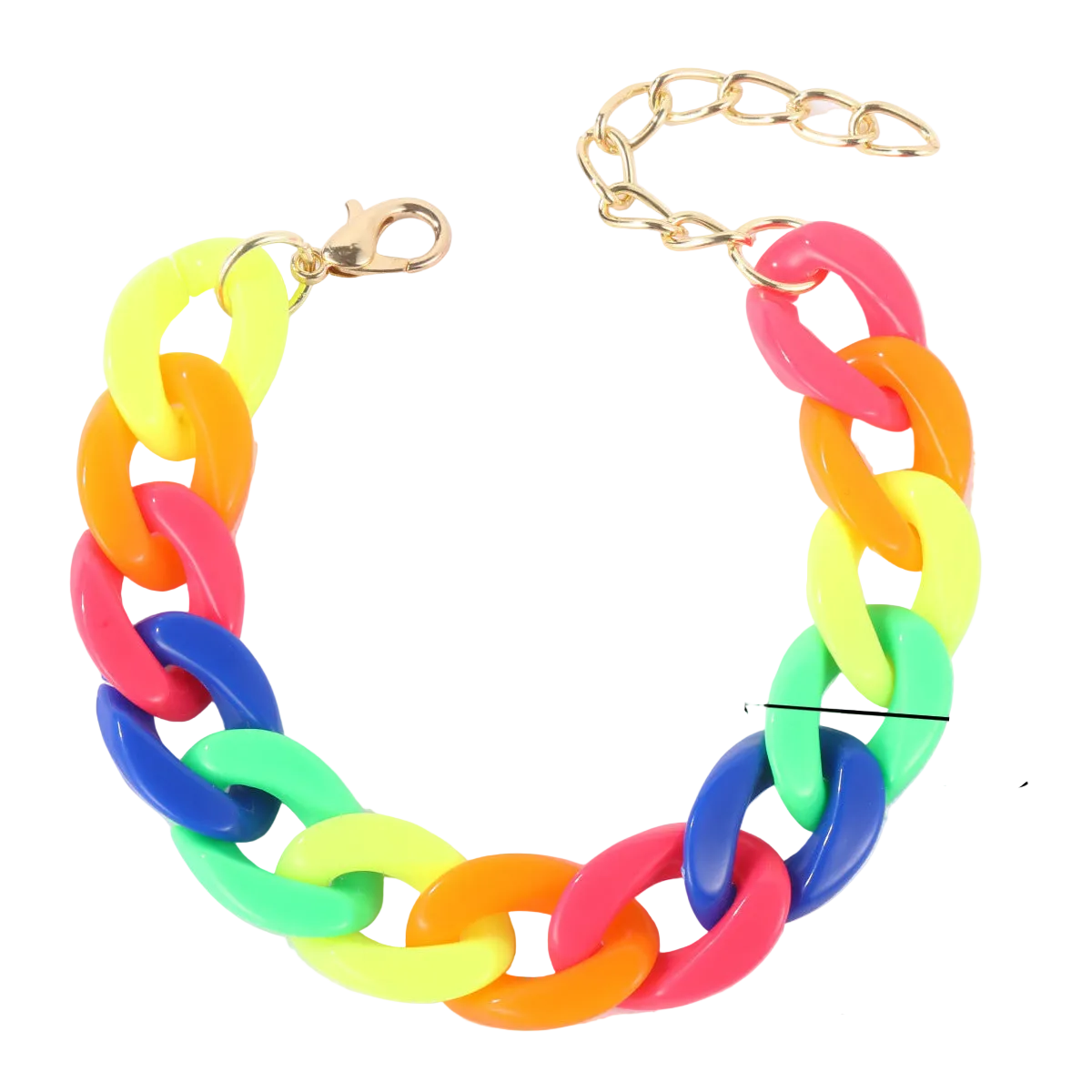 Bohemian Heart-Shaped Acrylic Cute Pink Letter Bracelet Colorful Beaded Bracelet Set