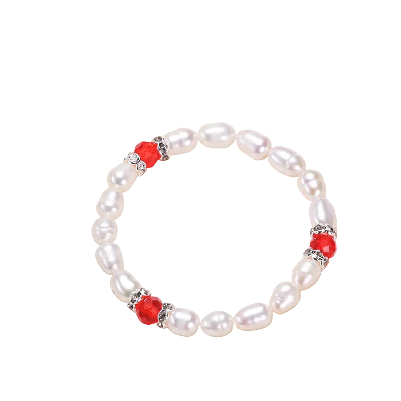 Children's Bracelet Female Princess Beaded Cartoon Children Girl Baby  Student Freshwater Pearl Accessories