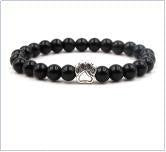 Direct manufacturer, popular on AliExpress: 8mm tiger eye stone, white turquoise, dog paw transparent elastic cord bracelet