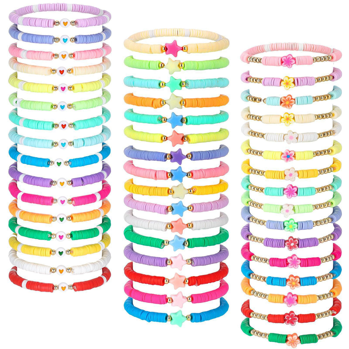 Mixed-Color Beaded Seed Bead Set Children's  Jewelry DIY Letter Friendship Bracelet