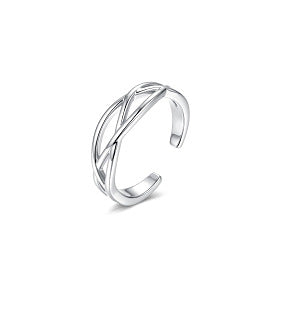 European and American Style Adjustable Toe Ring Set with Hollow Flower Design, Fashionable and Unique Foot Ring, Beach Vacation Accessory