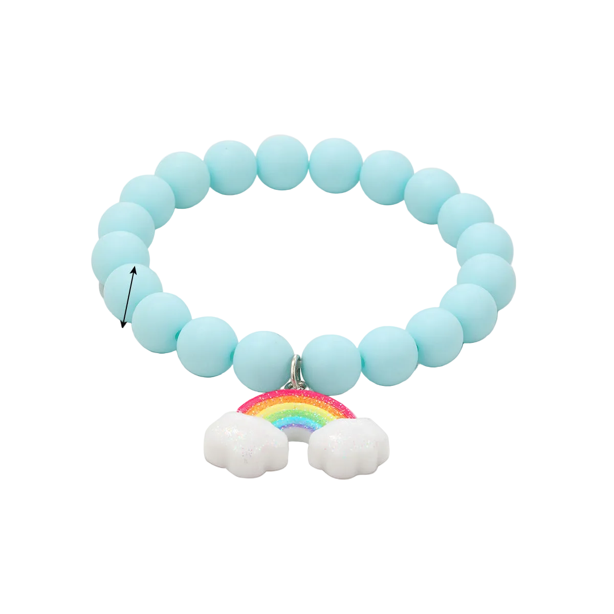 Bohemian Heart-Shaped Acrylic Cute Pink Letter Bracelet Colorful Beaded Bracelet Set