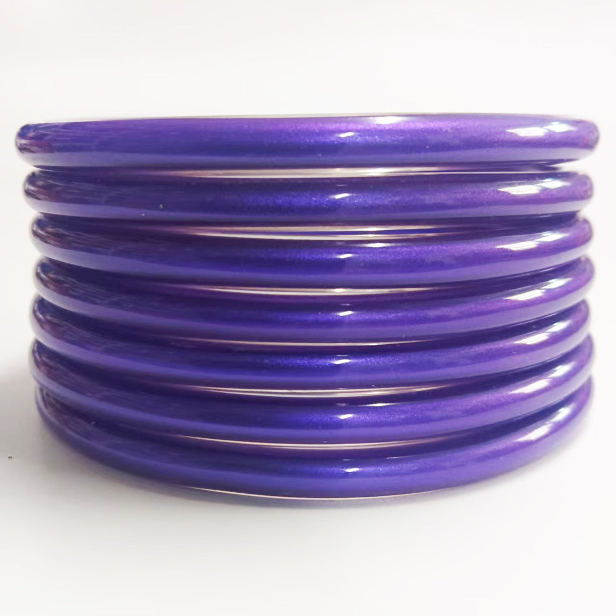 7-Layer Plastic Silicone Bracelets Gold Foil Jelly Bangles Multi-Layer Silicone Gold Foil Paint Bracelets Factory Direct Sales