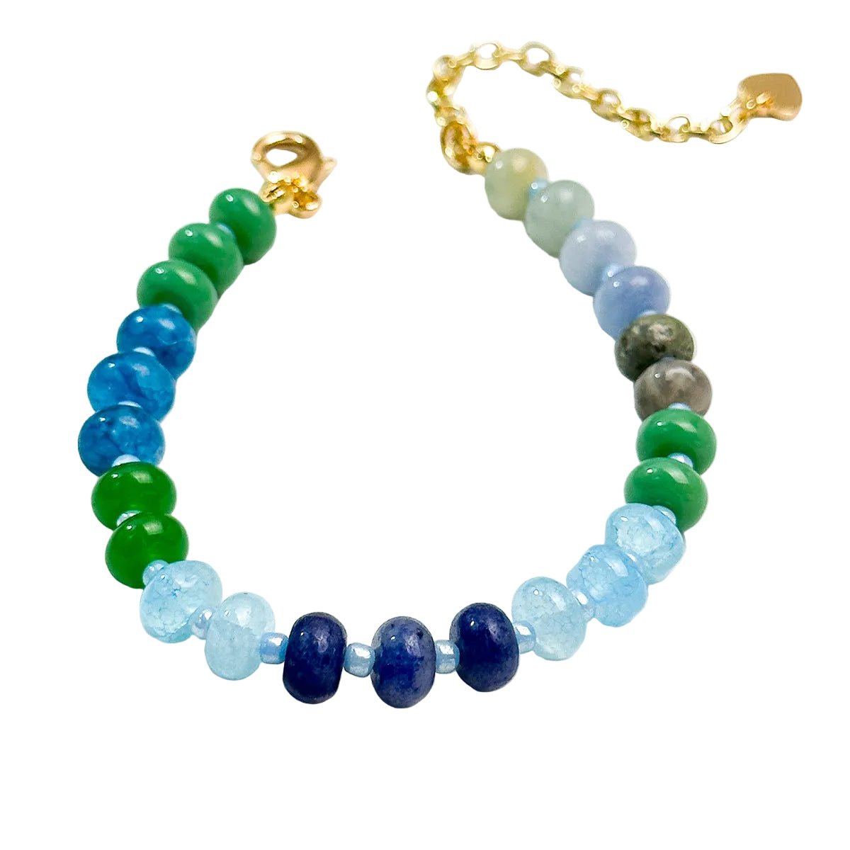 Colorful Natural Stone Beaded Bracelet/Niche Ins-Style Stackable Jewelry, Candy-Colored Versatile Friendship Bracelet