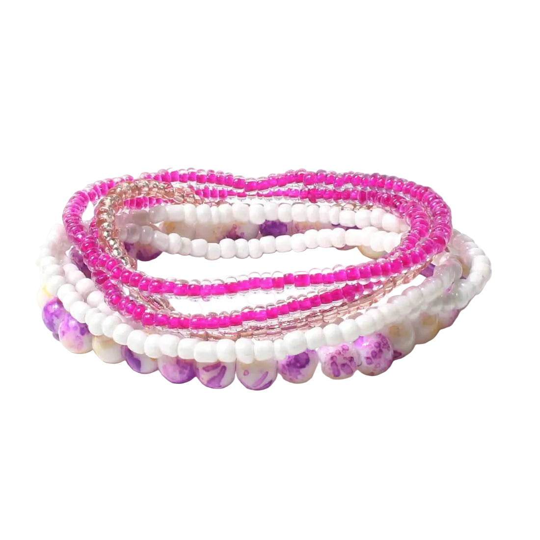 Vacation-Style Handmade Beaded Multi-Layered Seed Bead and Glass Mix-And-Match Stackable Jewelry Bracelets Wholesale
