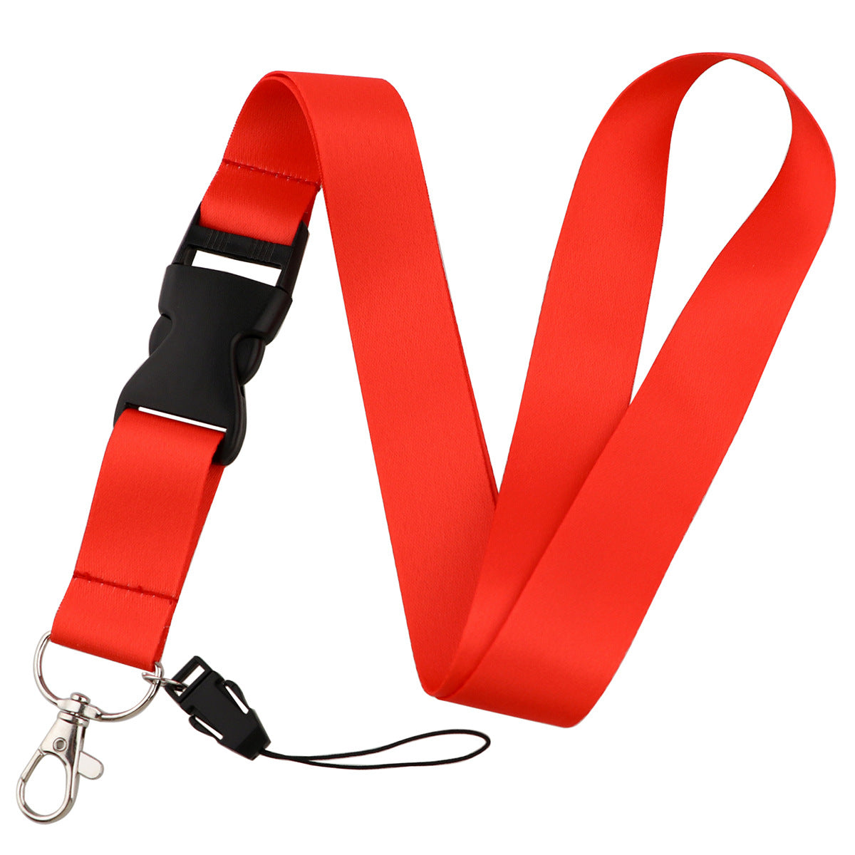 Twelve-Color Mobile Phone Lanyard, Hard-Shell Card Holder for Id, Camera, Keys, Work Badge, and Bus Pass