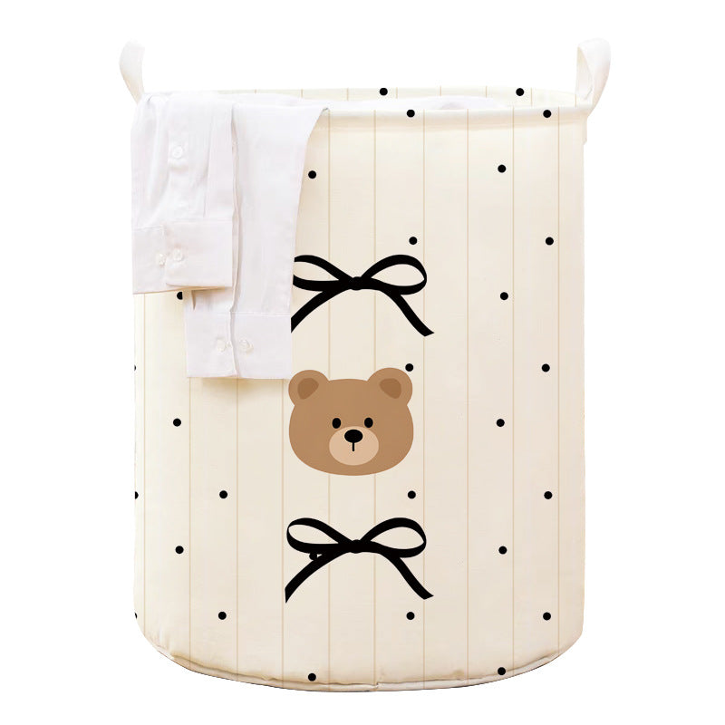 Large Cotton and Linen Dirty Laundry Basket for Home Use, Foldable Trendy Dirty Laundry Basket for Bathroom and Dormitory, Laundry Storage Bin for Dirty Clothes