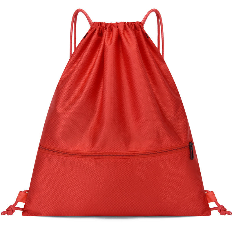 Lightweight Drawstring Backpack Large Capacity Unisex Sports Drawstring Bag Waterproof Foldable Bag