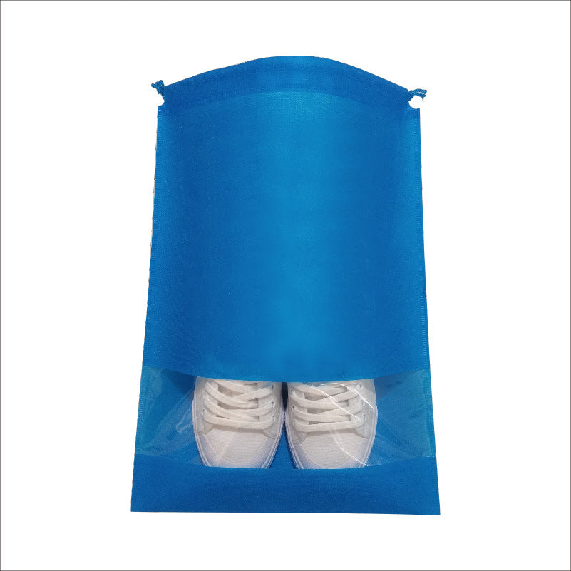 In-Stock Non-Woven Fabric Shoe Storage Bags, Shoe Storage Drawstring Dust-Proof Bags with Zipper