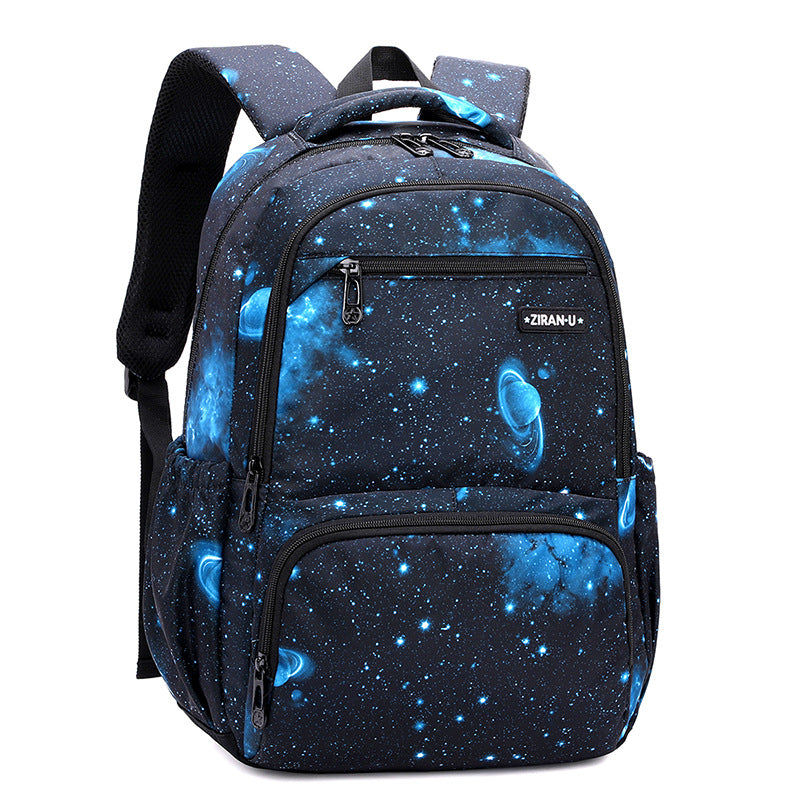 Cross-border explosions natural fish new student schoolbag grade 4-6 boys and girls backpack printing generation
