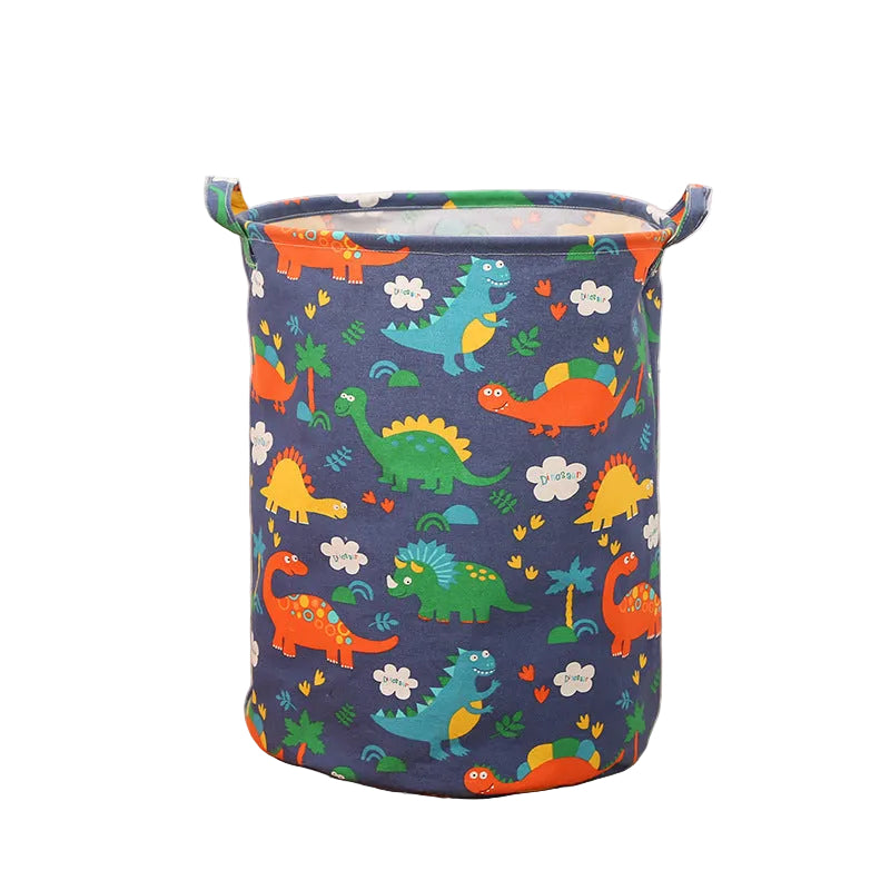 Fabric Dirty Clothes Storage Large Capacity Foldable  Toy Storage Barrel Laundry Basket