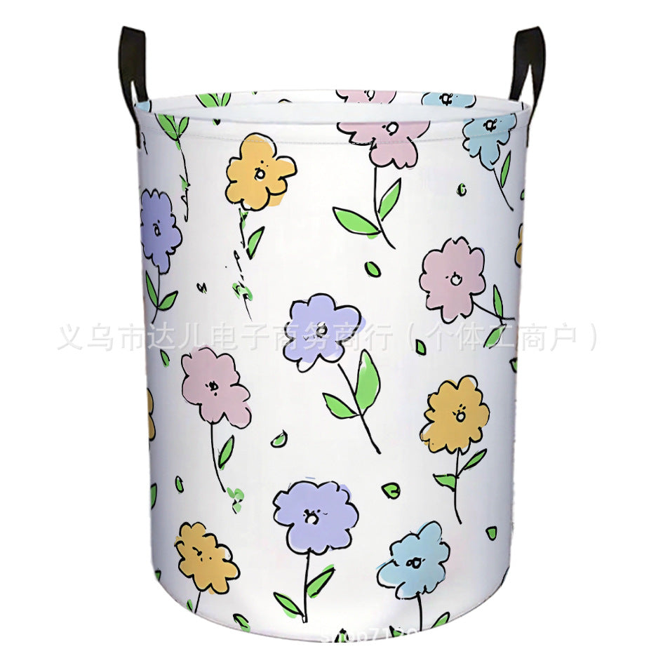 Amazon's Best-Selling Cross-Border Product, Four-Season Dirty Laundry Basket for Home and Dormitory, Foldable Round Dirty Laundry Basket, Large Storage Basket