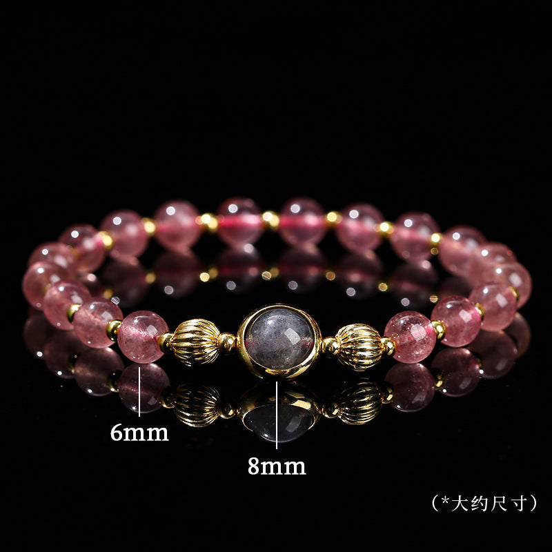 Jingdong Jewelry Natural Crystal Bracelet Jade New Chinese Style Fresh Tassel Bracelet for Girls and Best Friends Agate Bracelet