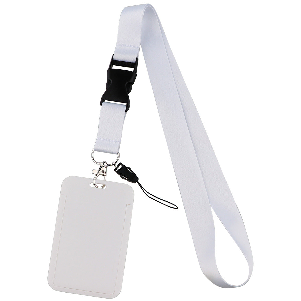 Twelve-Color Mobile Phone Lanyard, Hard-Shell Card Holder for Id, Camera, Keys, Work Badge, and Bus Pass