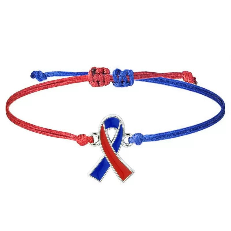 Breast Prevention  Cares for Women's Health Breast Care Day Hand-Woven  Pink Ribbon Bracelet