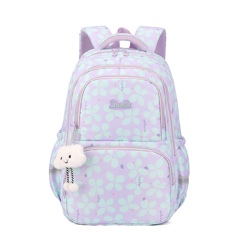 New Casual Primary School Student Bag Large Capacity Backpack Korean Version High School Student Bag Junior High School Student Backpack Female