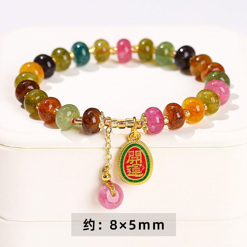 Jingdong Jewelry Natural Crystal Bracelet Jade New Chinese Style Fresh Tassel Bracelet for Girls and Best Friends Agate Bracelet